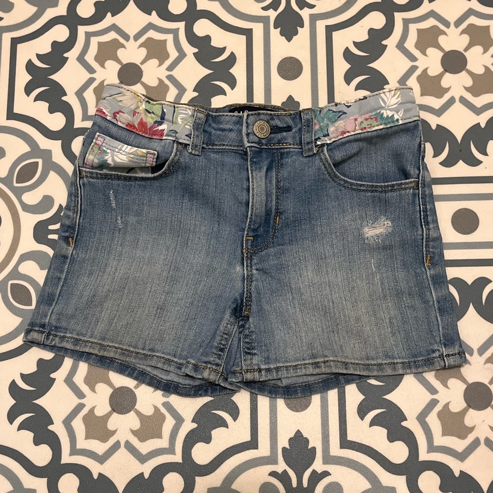 gap denim shorts 10 floral